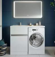 Тумба 60 см под столешницу Лондри белая