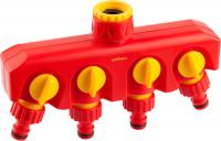 Распределитель на 4 крана 3/4*1" вн резьба