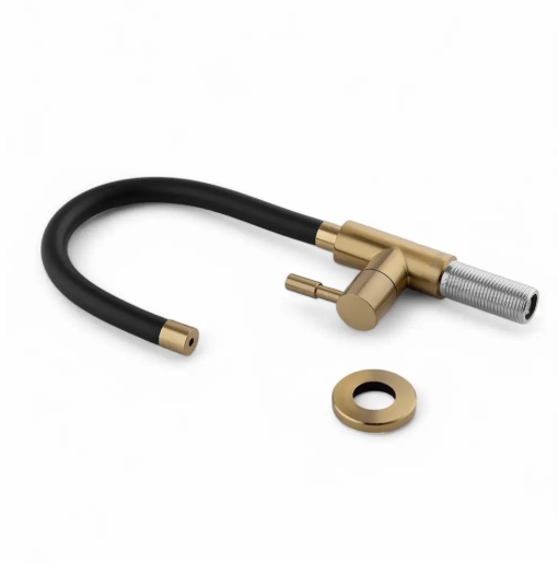 Кран с гибким изливом для питьевой воды БРОНЗА