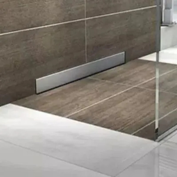 Трап-лоток 60*600 D50 монтаж в стену нержавеющая сталь