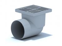 Трап D110 горизонтальный 150*150 решетка нержавеющая сталь
