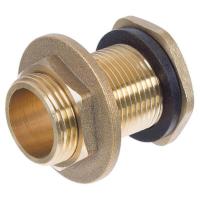 Врезка в бак с гайкой латунь 1/2