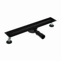 Трап-лоток 70*400 D40 универсальный черный матовый