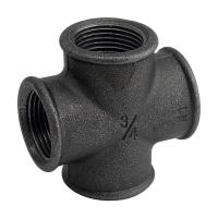 крестовина черный метал D 15, 20, 25, 32, 40, 50