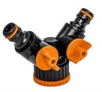 Распределитель на 2 крана  3/4*1" вн резьба