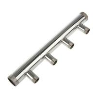 Коллектор 1" на 4 выхода 1/2" нар нержавеющая сталь