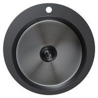 Мойка 500 профессиональная 3мм графит круглая