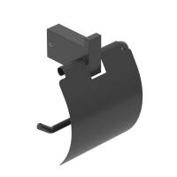 Бумагодержатель с крышкой черный Cezares  SLIDER-PH-NOP