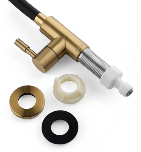 Кран с гибким изливом для питьевой воды БРОНЗА