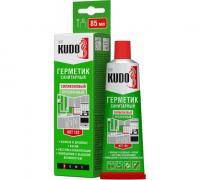 Санитарный силиконовый герметик KUDO прозрачный тюбик 85 мл