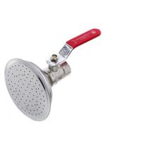 Лейка для летнего душа с краном 1/2 вн нержавеющая сталь