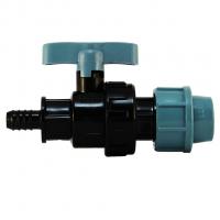 Пнд кран эконом D20 х штуцер D16 под шланг