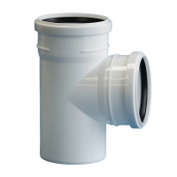 Тройник D50/50 90° малошумный белый