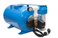 Система АвтоБак 50 литров горизонтальный с реле давления и с реле сухого хода