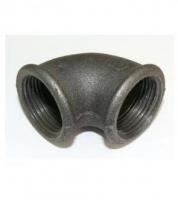 Угол черный металл D15, 20, 25, 32, 40, 50