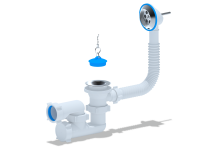 Обвязка для ванны с пробкой 1 1/2 без гофры  Е250