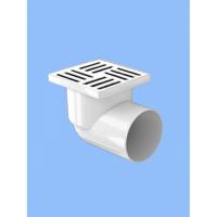 Трап D110 горизонтальный 150*150 решетка нержавеющая сталь