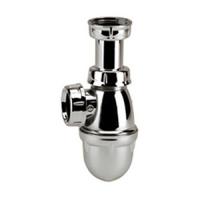 Сифон для раковины 1-1/4  с трубкой хром/пластик