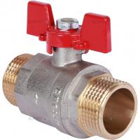 Кран шаровый Rommer 1" нар-нар бабочка