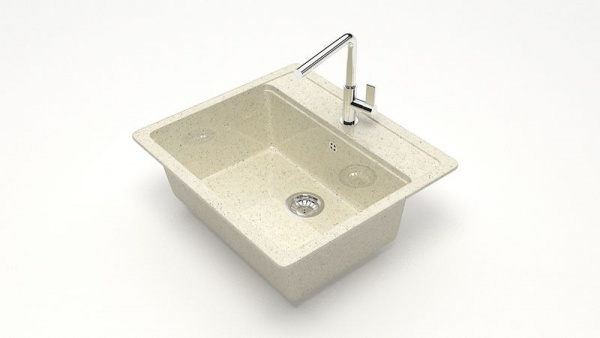 Мойка 570 кварц бежевый
