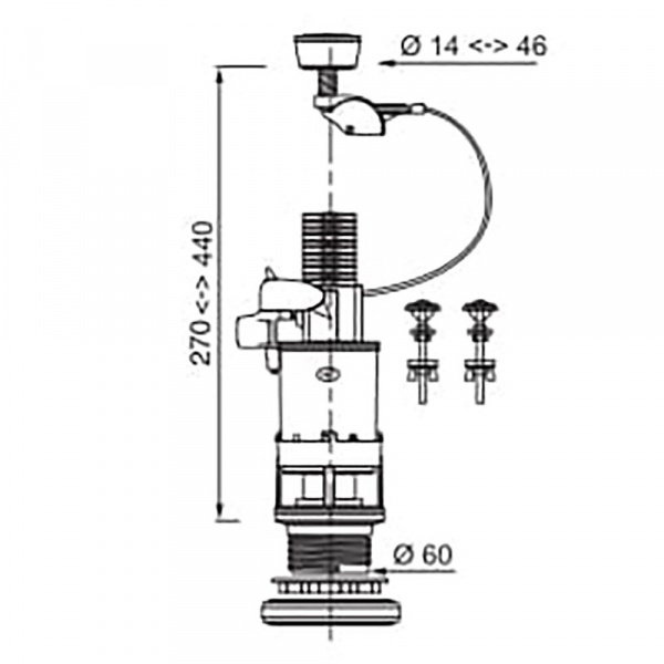 Колонка Wirquin MD для унитаза