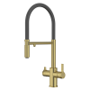 Смеситель кухни с фильтром матовое золото Elghansa 56F5511-MattGold