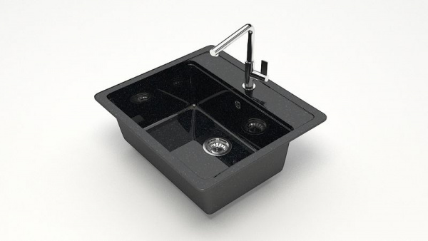 Мойка 570 кварц антрацит