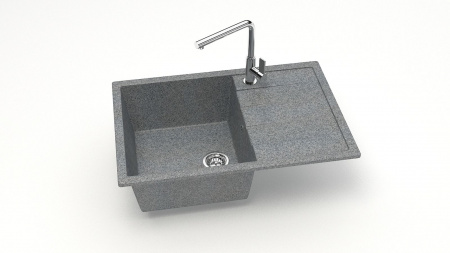Мойка 750 кварц светло серый