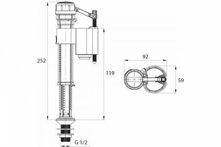 Клапан Iddis 1/2" вертикальный