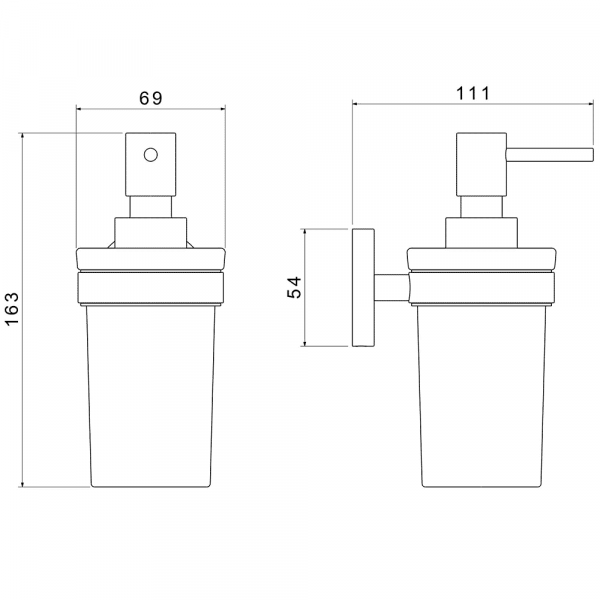 Дозатор для жидкого мыла матовое золото Aquatek AQ4105BG