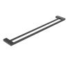 Полотенцедержатель двойной черный Cezares SLIDER-THD-80-NOP 