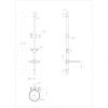 Стойка душевая хром Lemark LM8103C