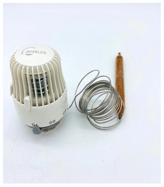 Термоголовка с погружным датчиком и термометром