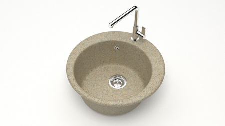 Мойка 495 кварц  песочный