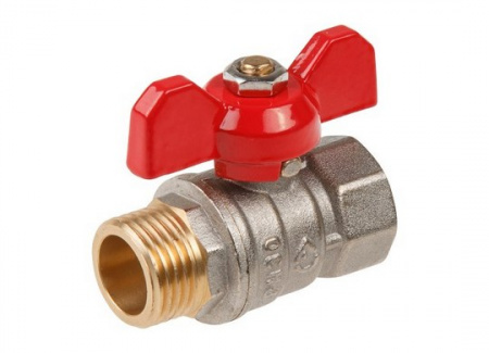 Кран шар  Rommer 3/4 Вн-Нар бабочка