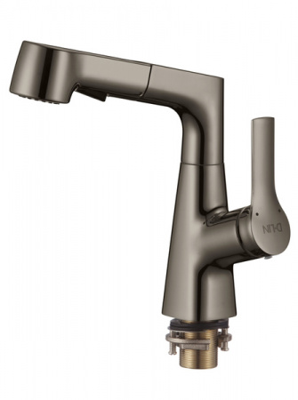 Смеситель кухни графит D-Lin D158374-S