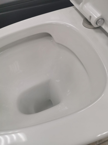 Унитаз монолит мрамор бело серый sm9609