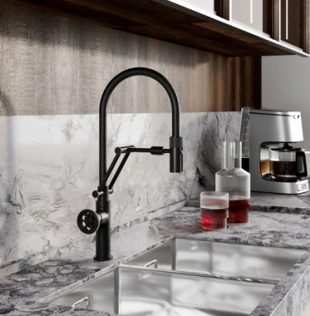 Смеситель кухни черный Iddis Grablfli 05 