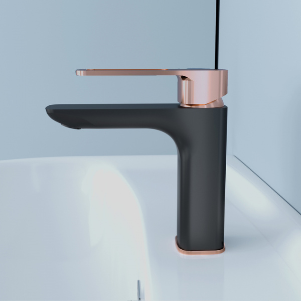 Смеситель раковины черный  Iddis  SLIBG00I01