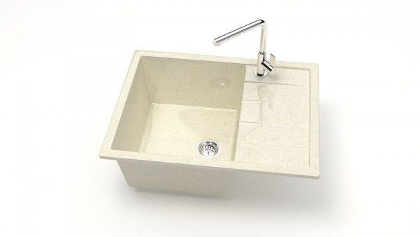 Мойка 645 кварц бежевый
