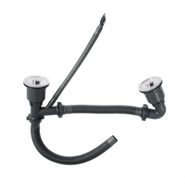 Мойка 780 профессиональная сатин с корзиной и дозатором 3мм две чаши