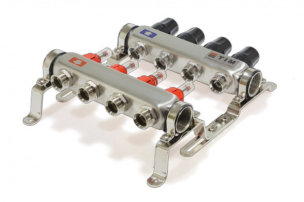 Коллекторная группа Tim 6 выходов с расходомерами