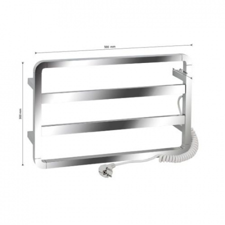 Полотенцесушитель В30*Ш50 хром электрический 09012К
