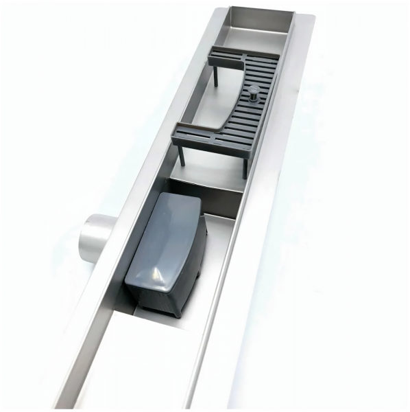 Трап-лоток 70*600 D50 универсальный нержавеющая сталь