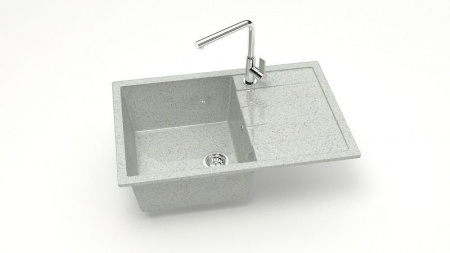 Мойка 750 кварц светло серый 