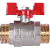 Кран шаровый Rommer 1" нар-нар бабочка