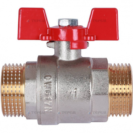 Кран шаровый Rommer 1" нар-нар бабочка