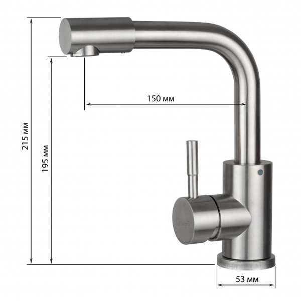 Смеситель раковины сатин Latora Lux  1496LL