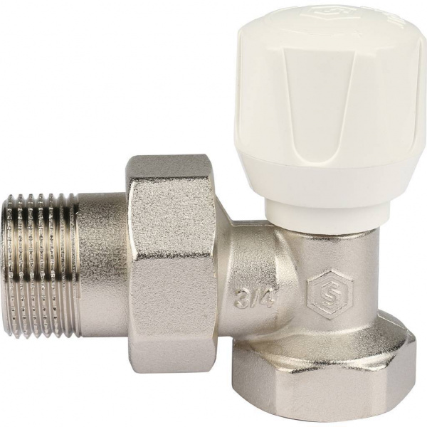 Клапан ручной Stout угловой D20 для радиатора