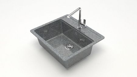 Мойка 570 кварц темно серая